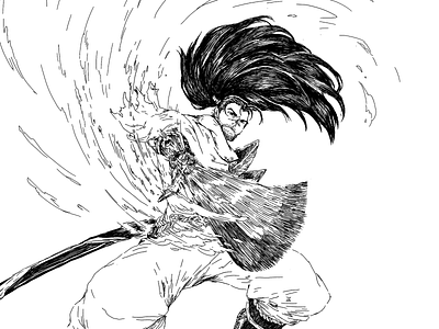 Yasuo blackandwhite design digitalart digitalartwork drawing illustration illustrator league of legends line drawing lineart lol yasuo