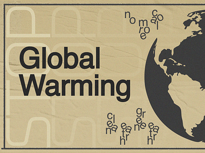 Global Warming charcoal global warming grain minimal