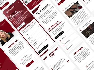 Accountant Web Design - Mobile Version