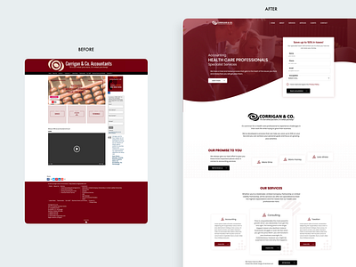 Accountants Website Redesign accountant website design new idea redesign ui web design web development webflow website website design