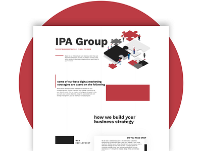 IPA Group Website Redesign agency agency website design portfolio redesign ui web design web development webdesign webflow website website design
