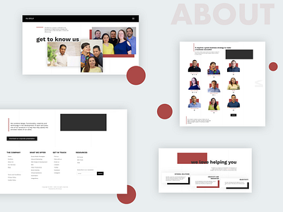 Website Redesign | About agency agency website design ipagroup portfolio portfolio design redesign ui web design web development webflow website website design