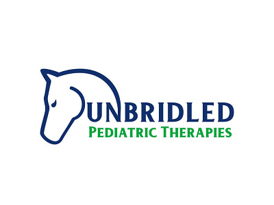 UNBRIDLED PEDIATRIC THERAPIES branding clean design flat icon identity illustration logo logo design vector