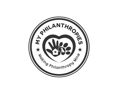 My Philanthropies app art brand branding clean design flat graphic design icon icons identity illustrator lettering logo logo design minimal mobile vector web website