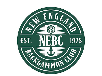 New England Backgammon Club app art branding clean design flat graphic design icon icons identity illustrator lettering logo logo design minimal mobile simple design vector web website