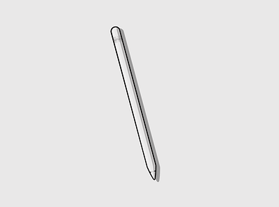 Everyday Objects - Apple Pencil apple apple pencil branding design flat flat design illustration minimal procreate