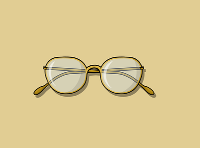 Everyday Objects - Glasses apple pencil design flat flat design glasses illustration minimal procreate vector