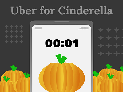 Uber for Cinderella illustration joke