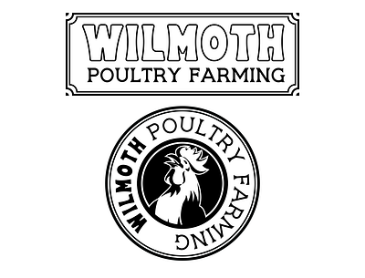 Wilmoth Poultry Farming badge branding brands graphic design logo logos