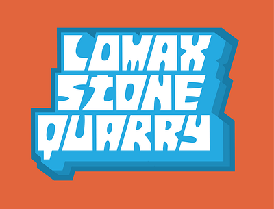 Lomax Stone Quarry v2 branding graphic design logos typography vector