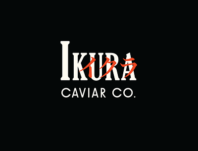 Ikura Caviar Co. branding design graphic design japan logo design logos