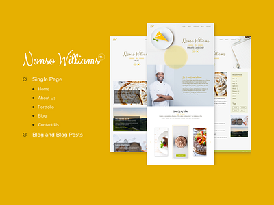 Nonso Williams || Private Cake Chef 100daychallenge branding dailychallenge design figma logo ui uidesign uidesigner uiux ux