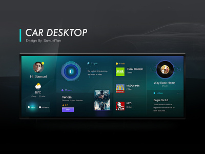 Car Desktop UI design ui ux