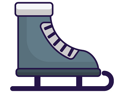 Ice Skate iceskate icon illustration winter