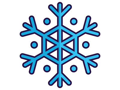 Snowflake icon illustration snowflake winter