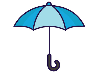 Umbrella icon illustration umbrella winter