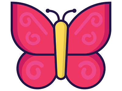 Butterfly butterfly icon illustration spring