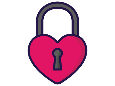 Padlock icon illustration padlock wedding