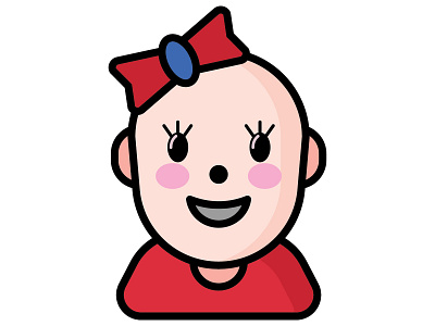 Baby Girl babygirl icon illustration