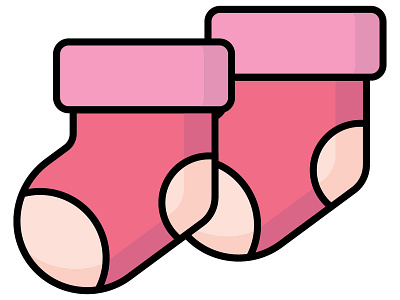 Baby Socks babysocks icon illustration