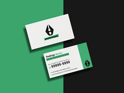 Pontoevirgula Business Card branding business card graphic design