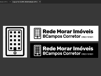 Rede Morar Imóveis branding icone logo