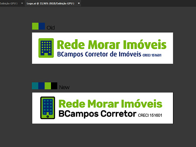 Rede Morar Imóveis Rebrand logo rebranding