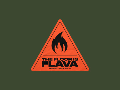 Sticker danger digitalart fire flamable flava music party poster rave stampio sticker warning