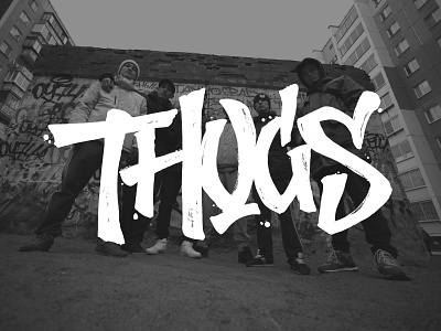 Thugs calligraphy digitalart drawing graffiti hiphop illustration lettering logo music ou74 rap russia stampio type typogaphy underground