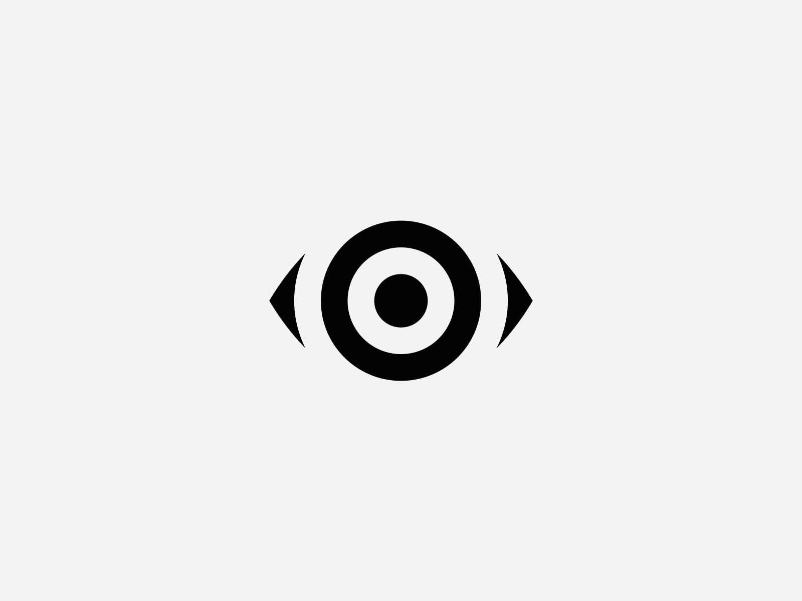 Naturalvision Evolved blink! aftereffects animated animated gif animation black blink blinking branding eye eyeball grey illustrator logo minimal