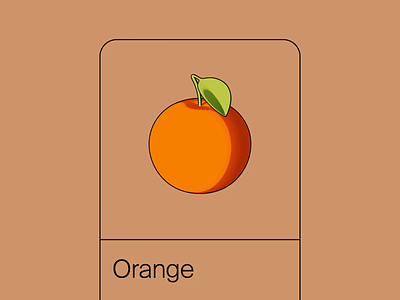 Orange 3d 3d animation animated animation app app design app ui black blender3d cell shading clean fruit minimal orange render rotate shadow simple toon ui