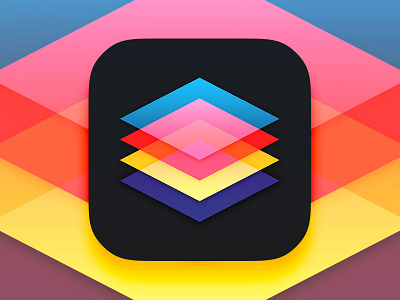 Filter App Icon app colors dark flat icon ios photo editor text tool ui