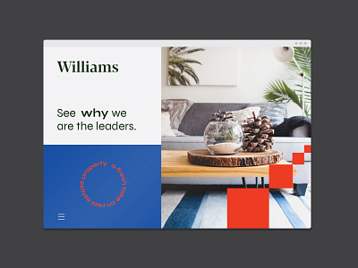 Williams branding design flat illustration typography ui ux vector web website