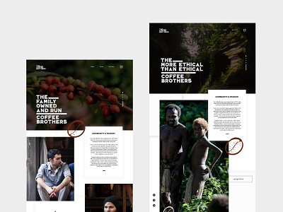 The Coffee Brothers branding design minimal ui ux web website