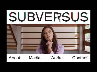 Subversus branding design flat minimal typography ui ux web website