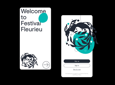 Festival Fleurieu App app art direction branding product design ui ux