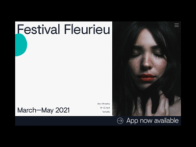 Festival Fleurieu Site art direction branding design typography ui ux website