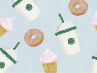 Sweet things-Starbucks cards illustration