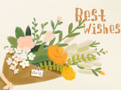 Best wishes for you illustration