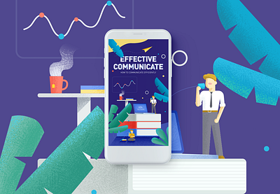 Workplace Communication illustration ui