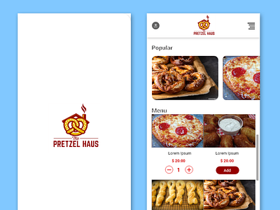 Food Order Store Pretzel Haus App