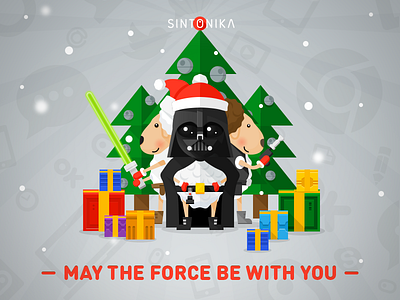 Happy new year! deathstar flat gifts longshadow sheep starters vader