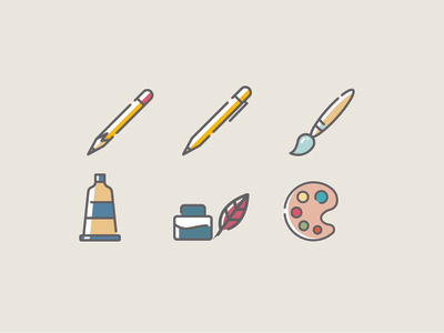 Art Supply Icons