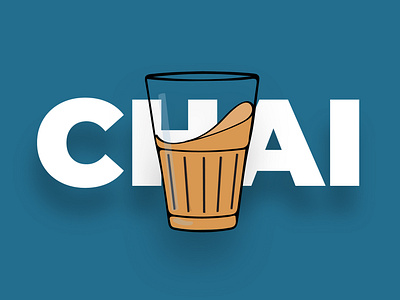 Chai(Tea) Love brand branding clean creative design dribble flat food graphic design icons identity illustration illustrator indian logo minimal tea typography ui vector