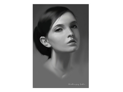 Digital Portrait Painting art artist artwork design digital digital painting digitalart drawing dribble gigital art graphic design illustration paintings photoreal photorealistic photoshop poster potrait sketching wacom