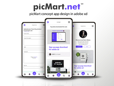 picMart concept app design