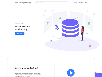 Web hosting website design