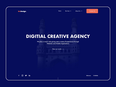 We Design Digital Creative Agency branding design logo minimal typography ui ux vector web website