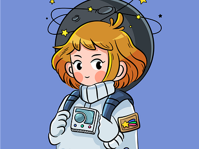 Astronaut illustrato