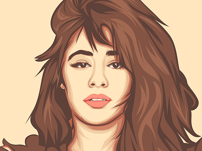 Camilla Cabello celebrity design illustration illustrator inspiration vector vexel vexel art